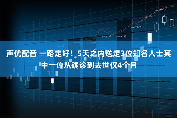 声优配音 一路走好！5天之内送走3位知名人士其中一位从确诊到去世仅4个月