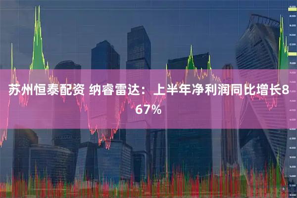 苏州恒泰配资 纳睿雷达：上半年净利润同比增长867%
