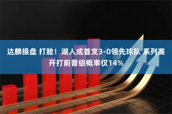 达麟操盘 打脸！湖人成首支3-0领先球队 系列赛开打前晋级概率仅14%